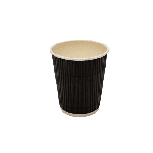 Kaffebæger i sort farve hos Larapack